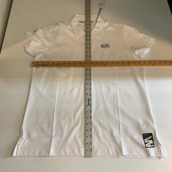 Travis Mathew Polo Shirt Womens XL White Pima Cotton Starr Wickenburg Golf *Logo - Picture 7 of 13